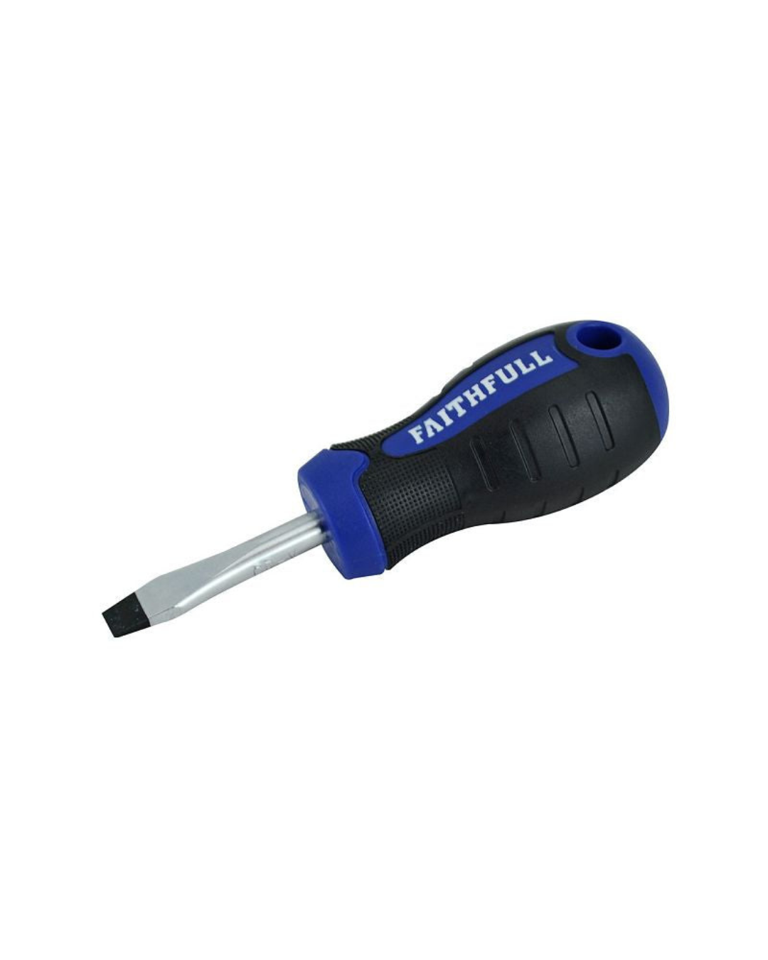 Faithfull Soft Grip Stubby Screwdriver - Slotted Flared