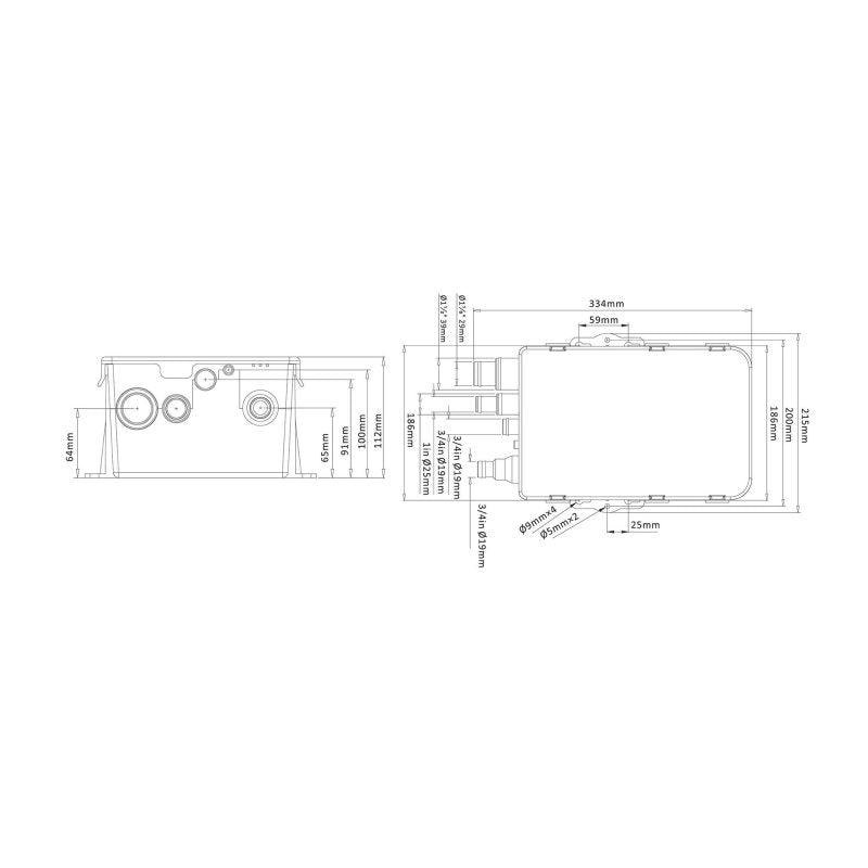 Seaflo Shower Sump Pump System 12V 600 GPH / 2271 LPH