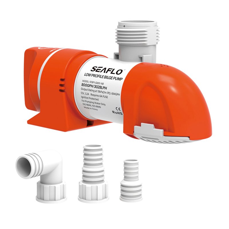 Seaflo 14C Low Profile Automatic Bilge Pumps 12V 800 GPH / 3028 LPH