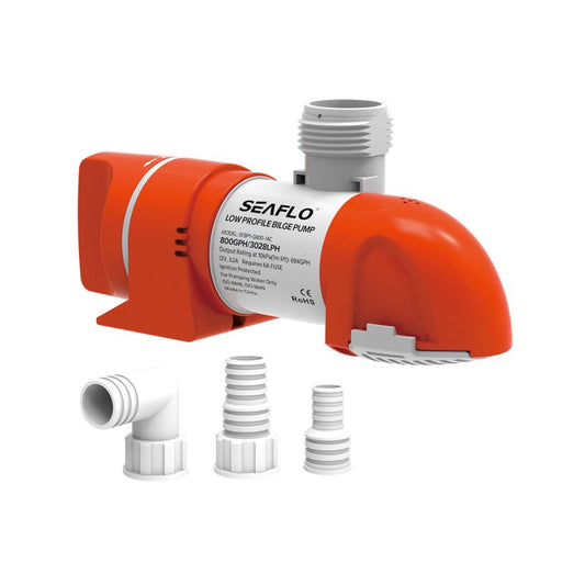 Seaflo 14C Non-Automatic Low Profile Bilge Pump 12V 800GPH