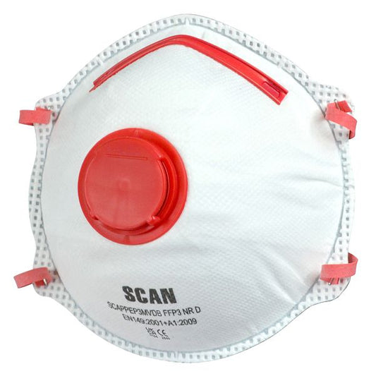 Scan Moulded Disposable Valved Masks FFP3 (2 Pack)