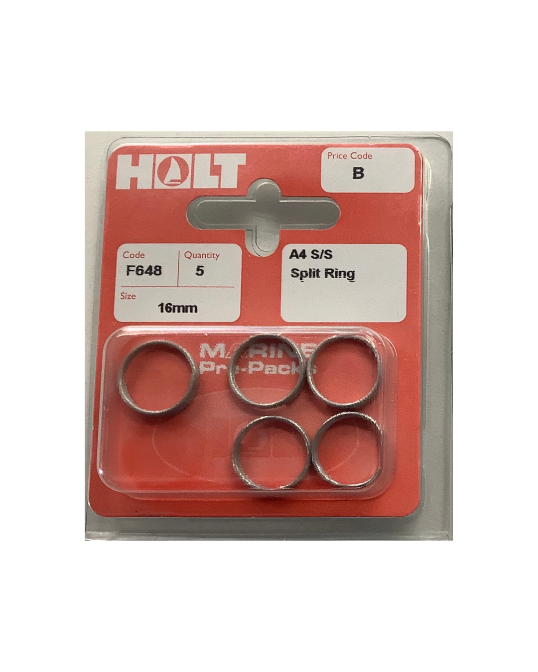 Holt Marine Pre Pack Split Rings