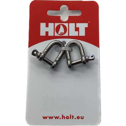 Holt Stainless D Shackle 4mm (2 Pack) SSDC04