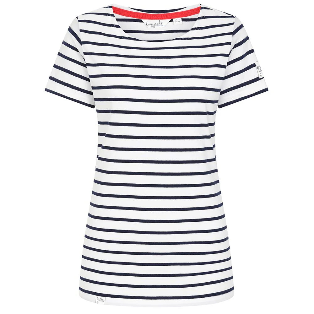 Lazy Jacks Women's Striped Breton T-Shirt LJ8