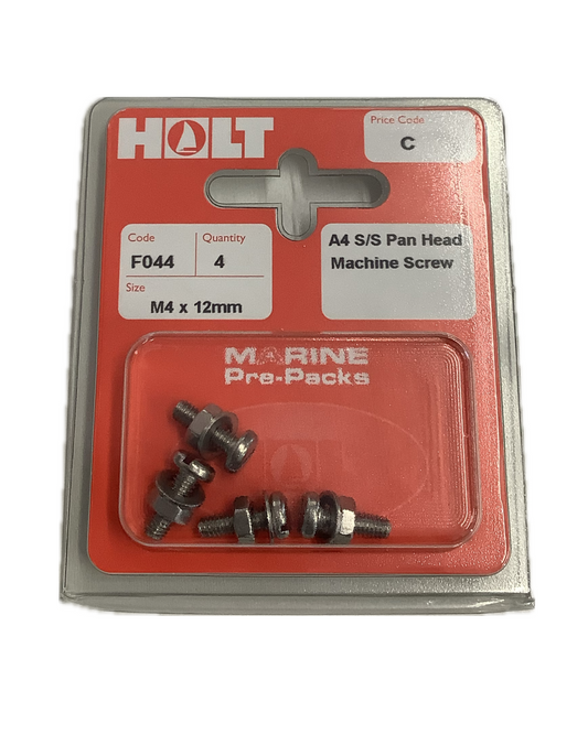 Holt Marine Pre Pack Slotted Pan Head Machine Screws