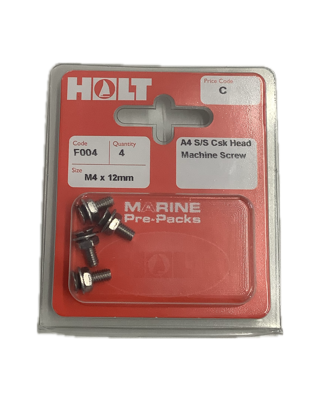 Holt Marine Pre Pack Countersunk Machine Screws