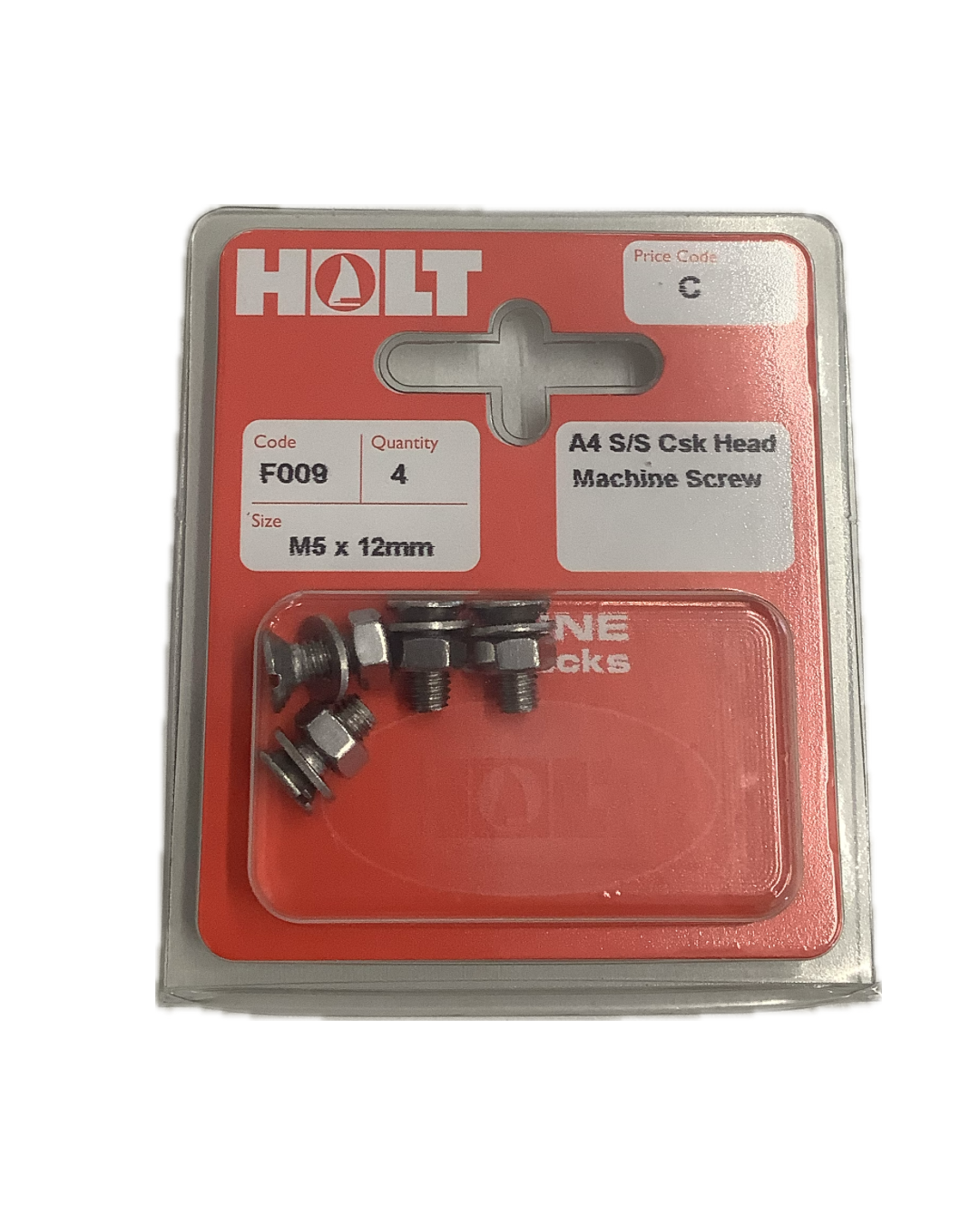 Holt Marine Pre Pack Countersunk Machine Screws