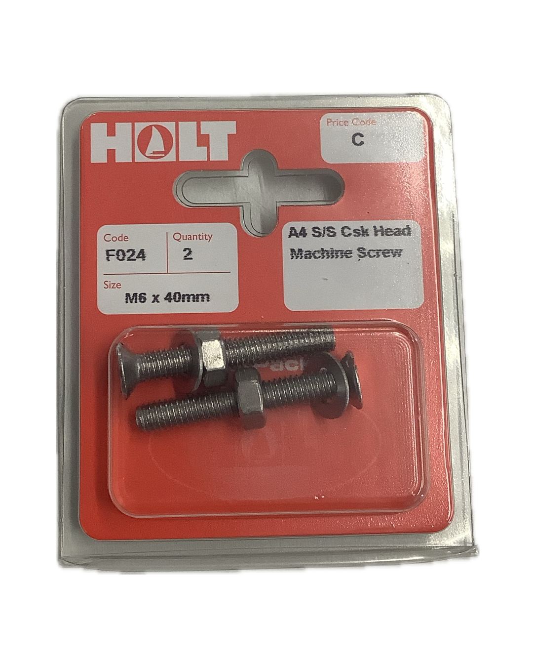 Holt Marine Pre Pack Countersunk Machine Screws