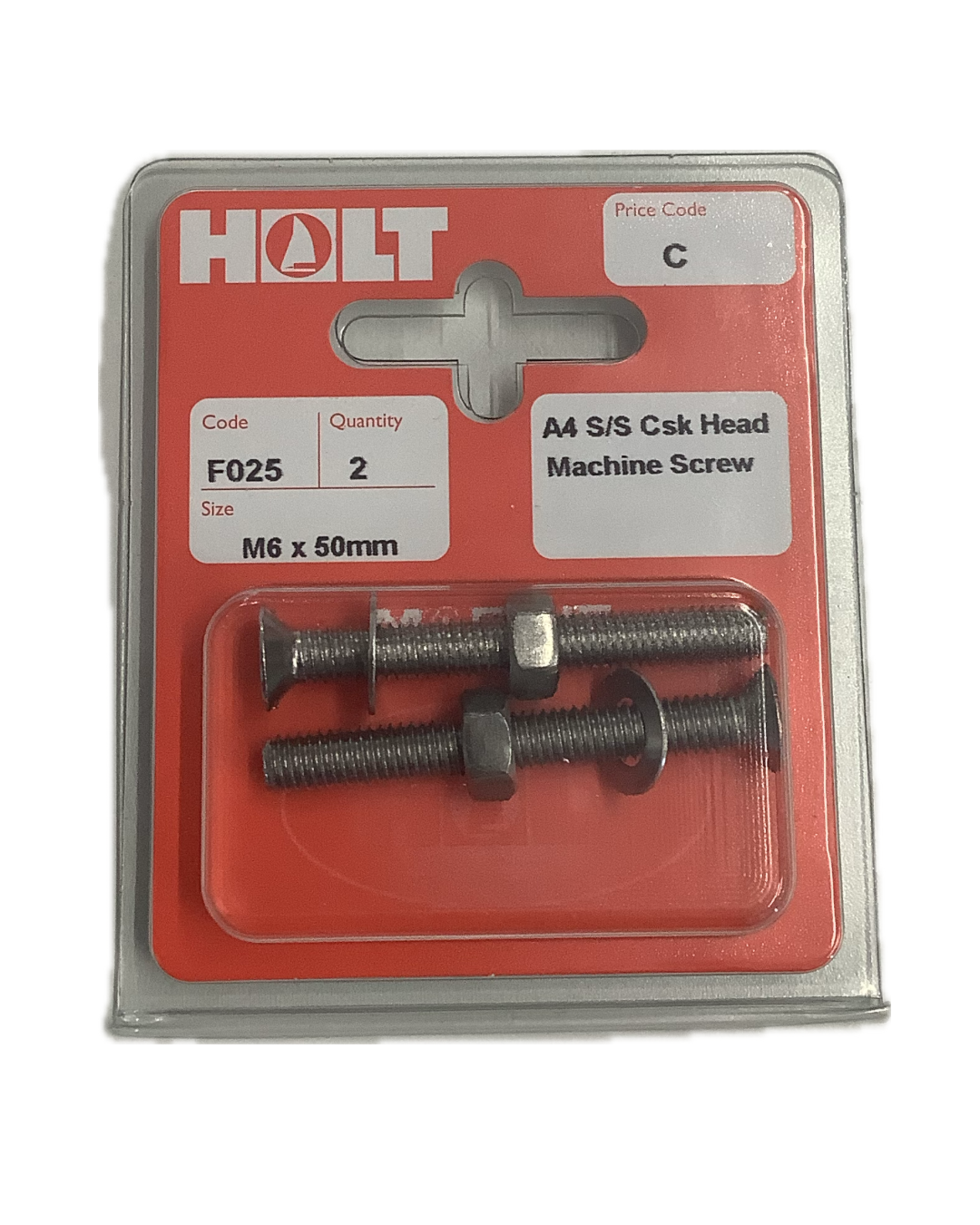 Holt Marine Pre Pack Countersunk Machine Screws