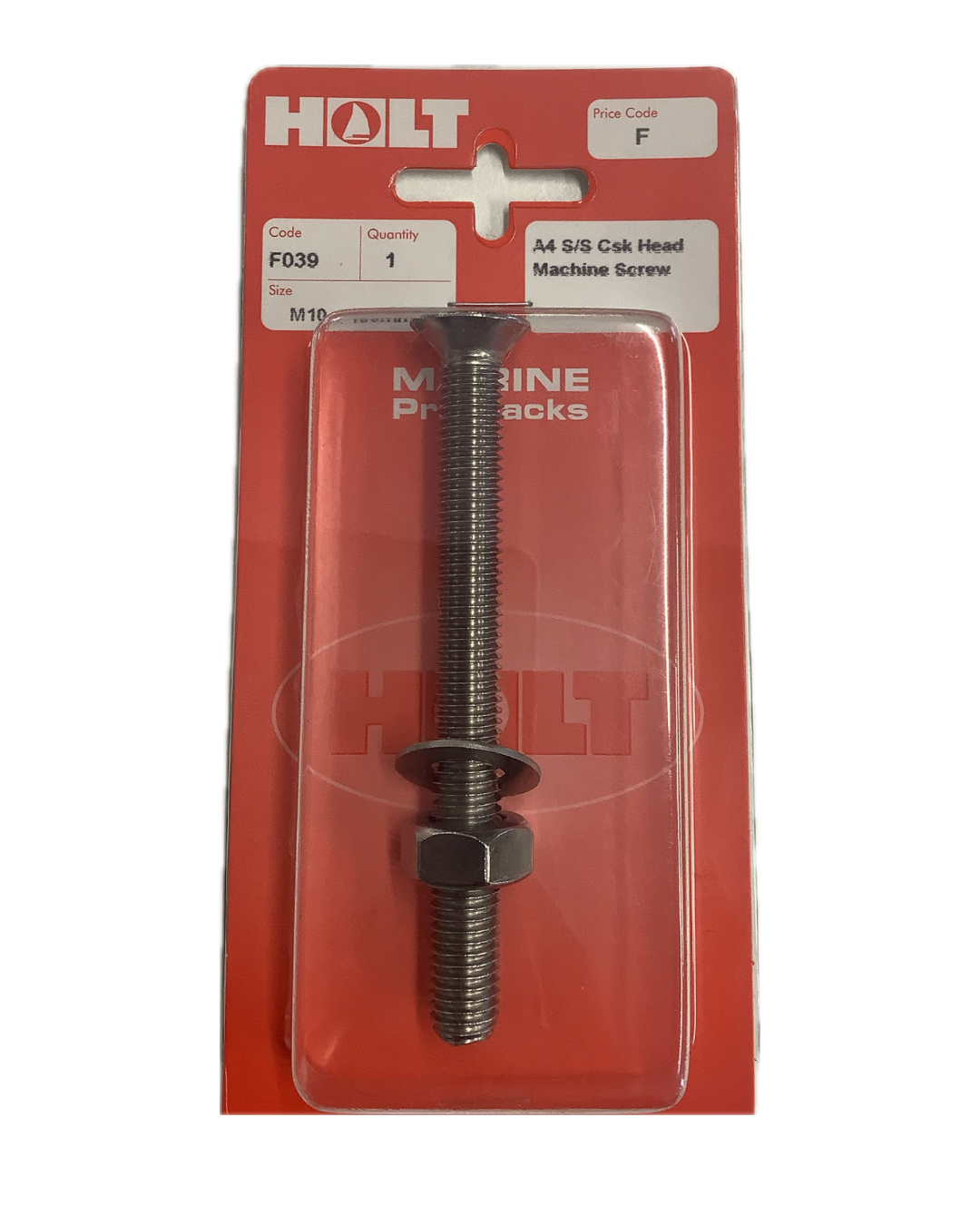 Holt Marine Pre Pack Countersunk Machine Screws