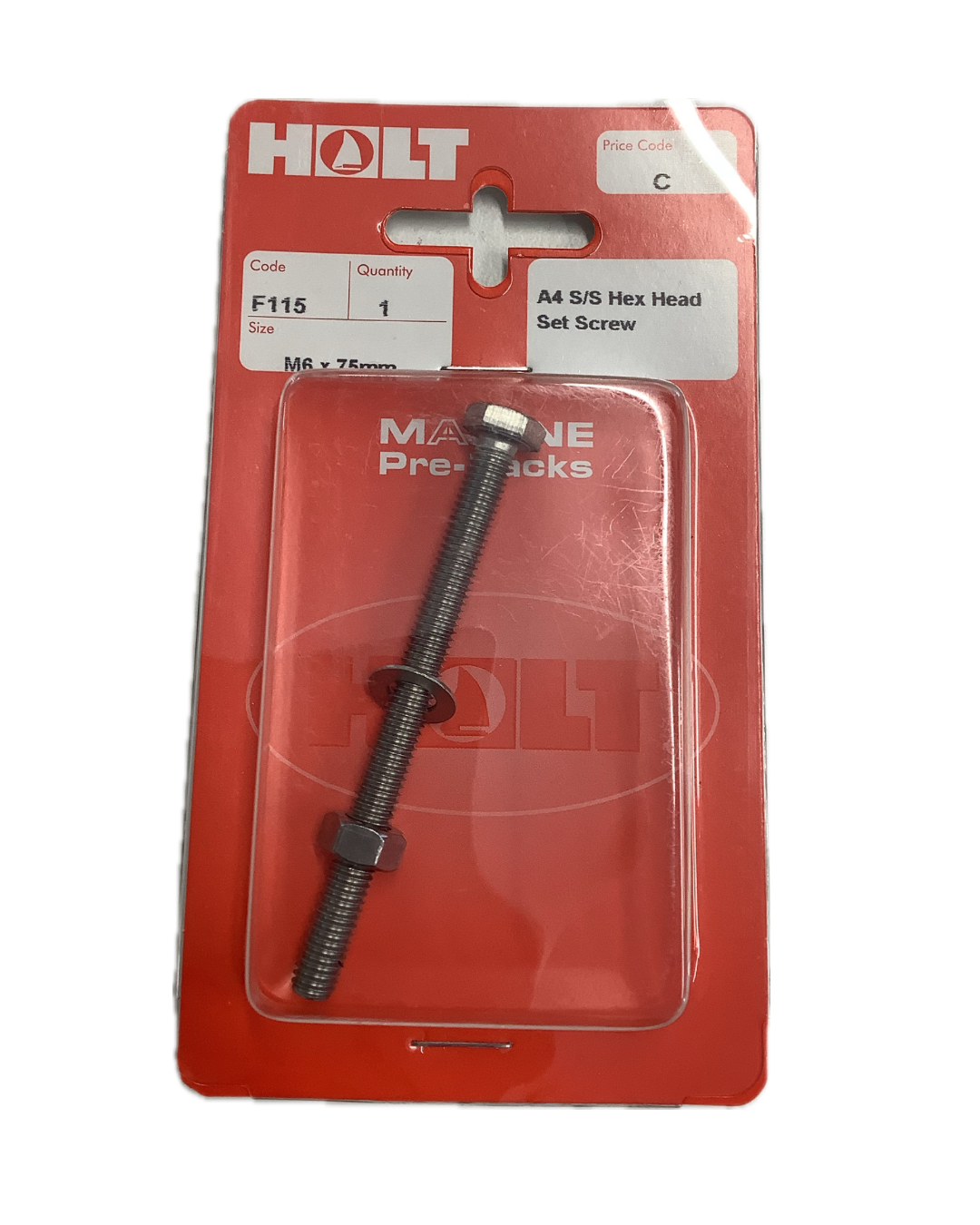Holt Marine Pre Pack Hexagon Set Screw