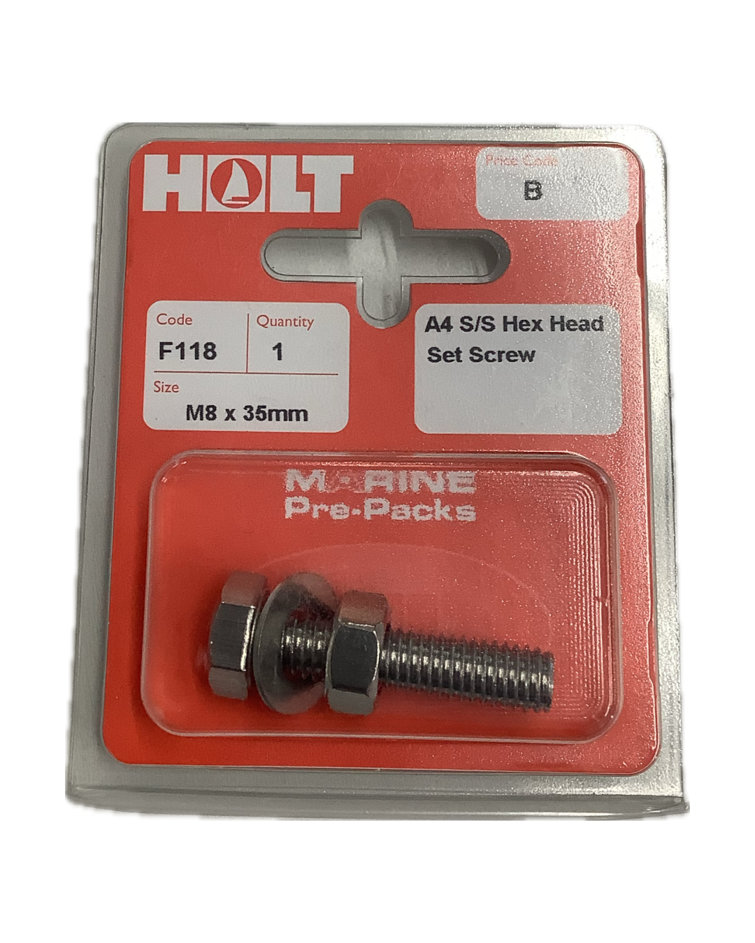 Holt Marine Pre Pack Hexagon Set Screw