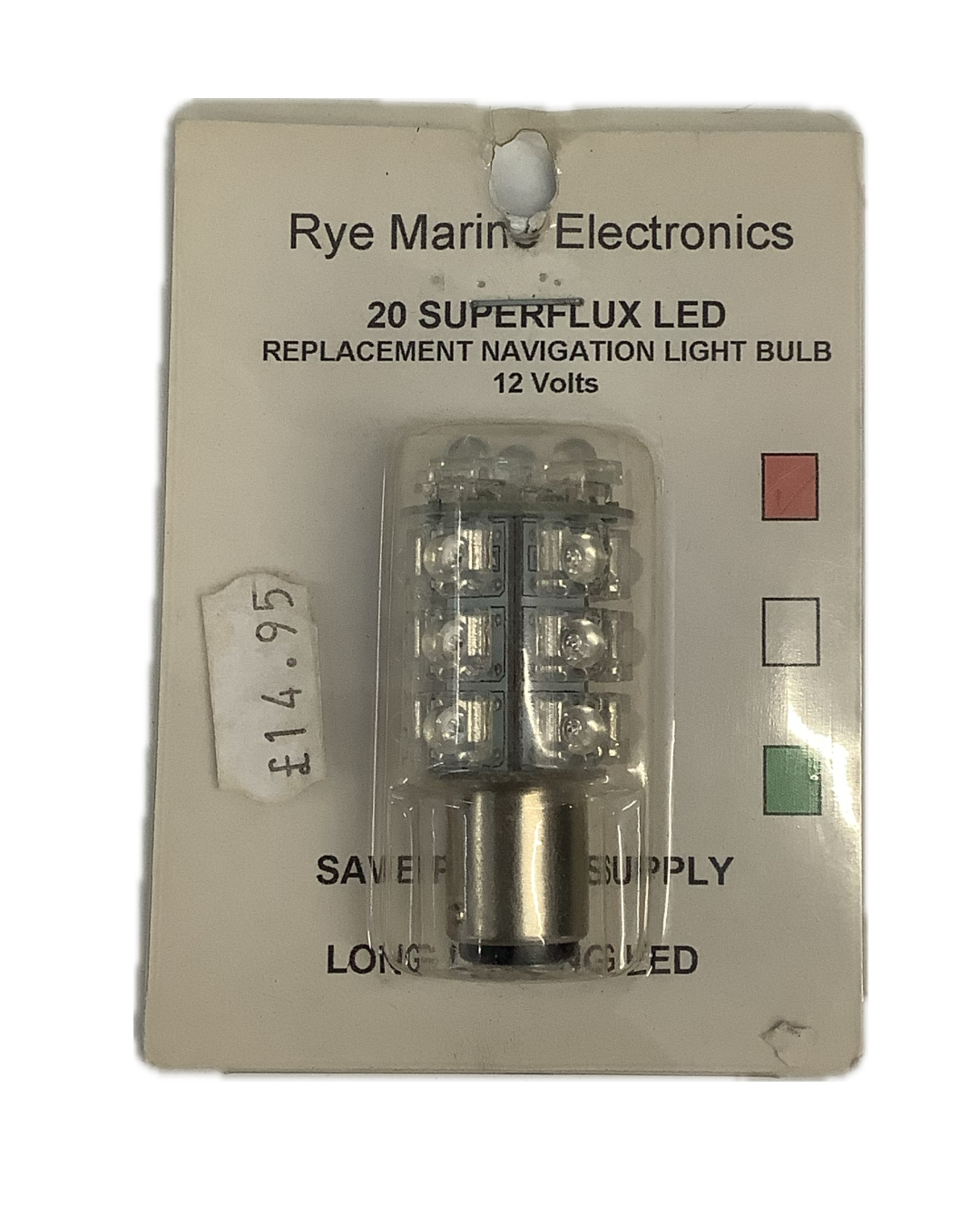 Rye Marine 20 Superflux LED Replacement Navigation Light Bulb