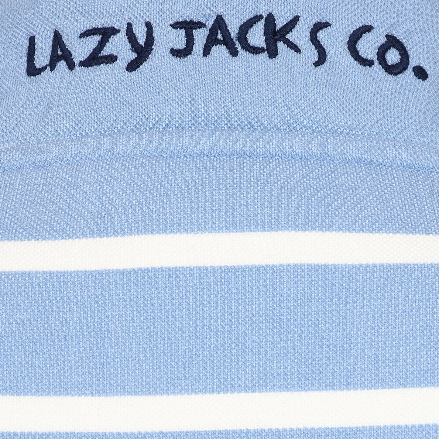 Lazy Jacks Women’s Striped Pique Sweatshirt LJ301S