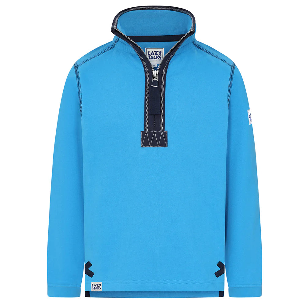 Lazy Jacks Kids Super Soft 1/4 Zip Plain Sweatshirt LJ40C