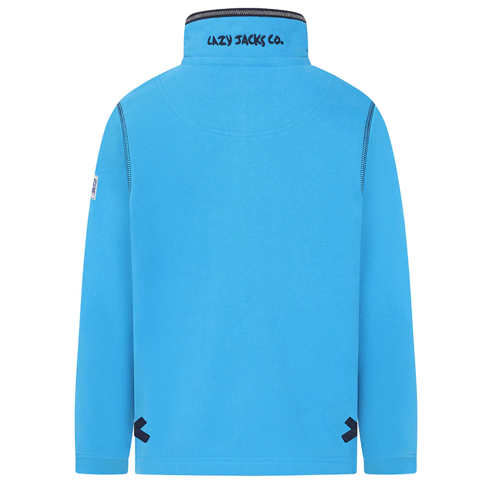 Lazy Jacks Kids Super Soft 1/4 Zip Plain Sweatshirt LJ40C