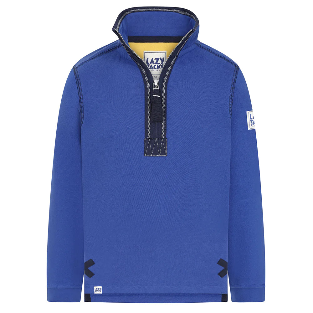 Lazy Jacks Kids Super Soft 1/4 Zip Plain Sweatshirt LJ40C