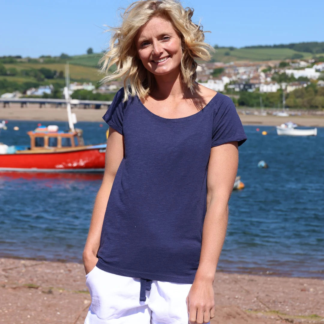 Lazy Jacks Women's Roll Sleeve T-shirt LJ163