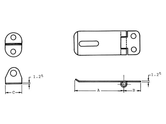 Talamex Stainless Hasp and Staple