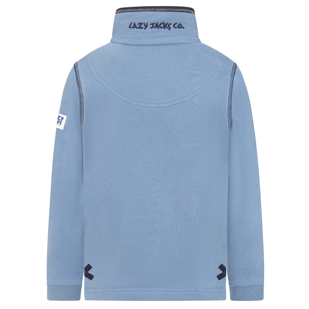 Lazy Jacks Kids Super Soft 1/4 Zip Plain Sweatshirt LJ40C