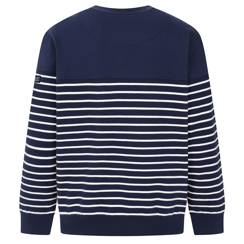 Lazy Jacks Stripe Crew Neck Sweatshirt LJ91S