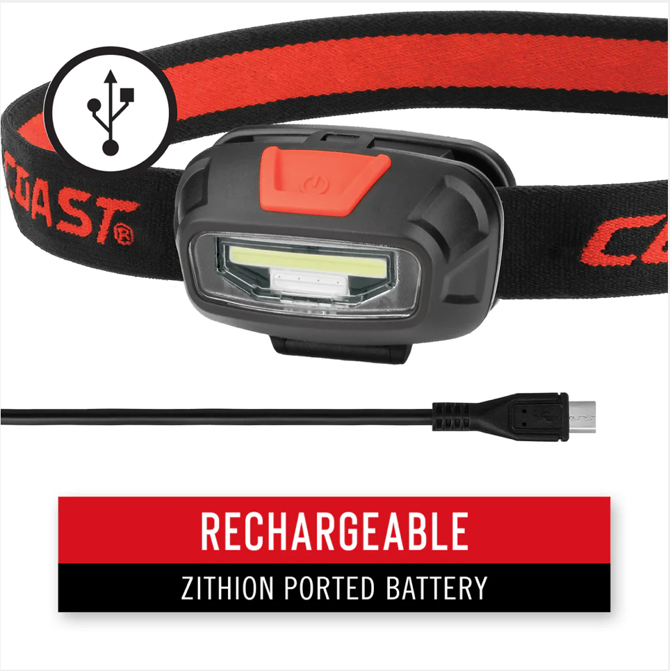 Coast FL13R Rechargable Dual Colour Head Torch