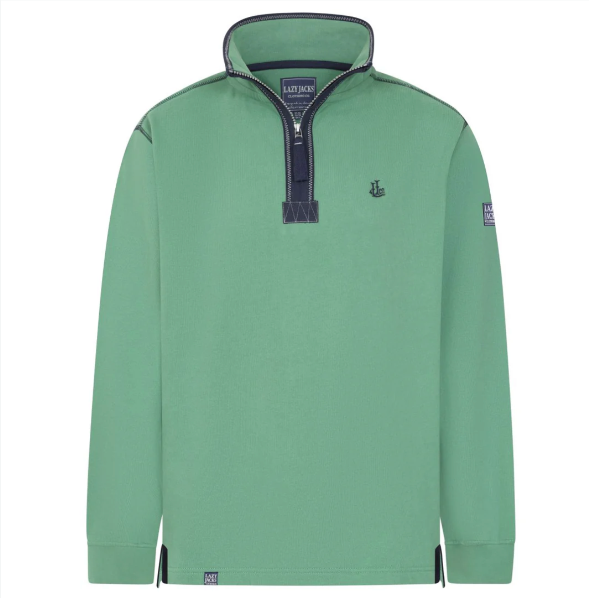 Lazy Jacks Super Soft 1/4 Zip Plain Sweatshirt LJ40