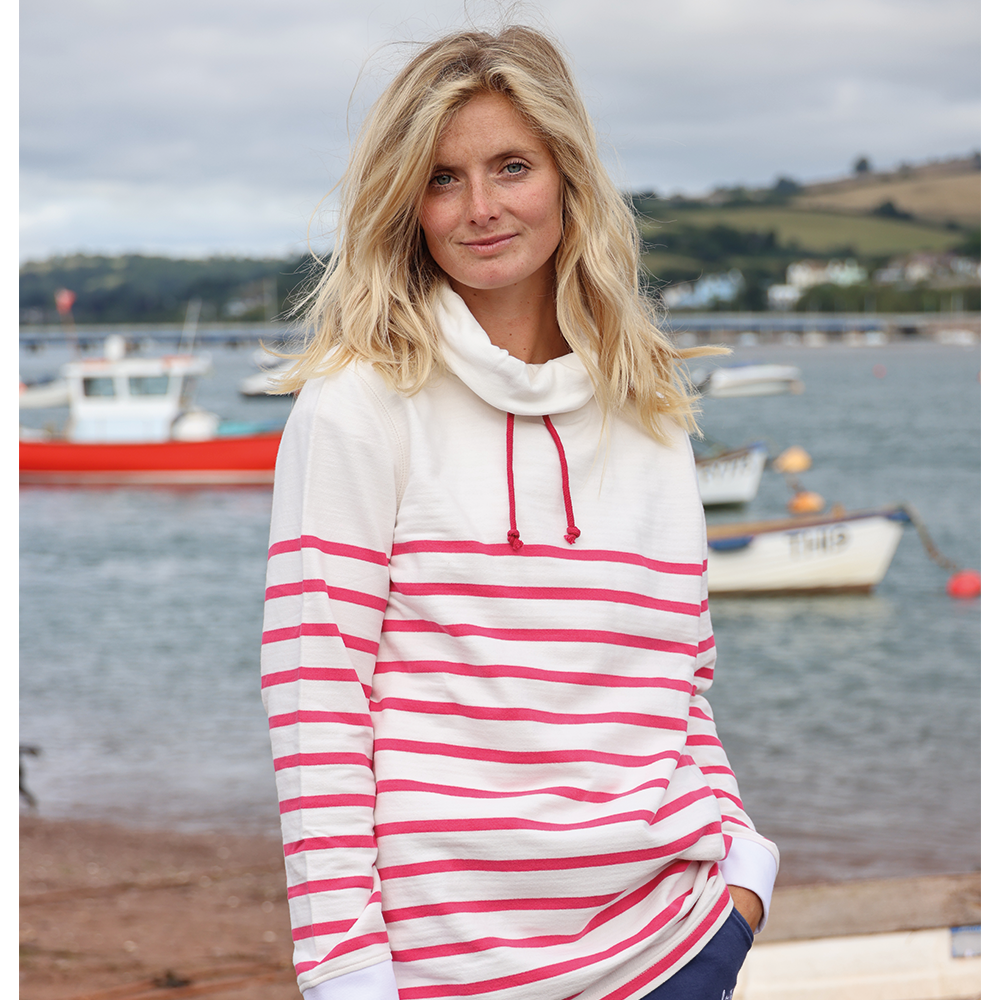 Lazy Jacks Women’s Supersoft Stripe Sweatshirt LJ20