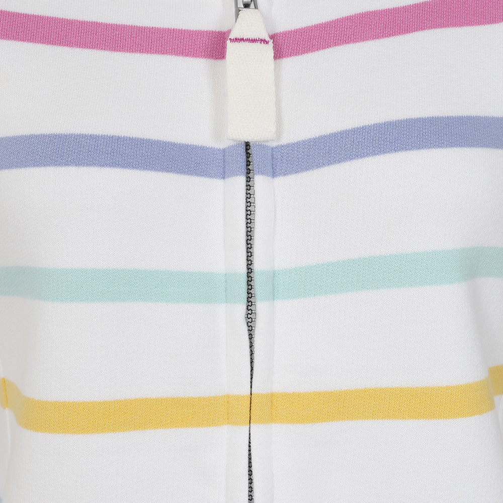 Lazy Jacks Women’s Full Zip Striped Sweatshirt LJ32