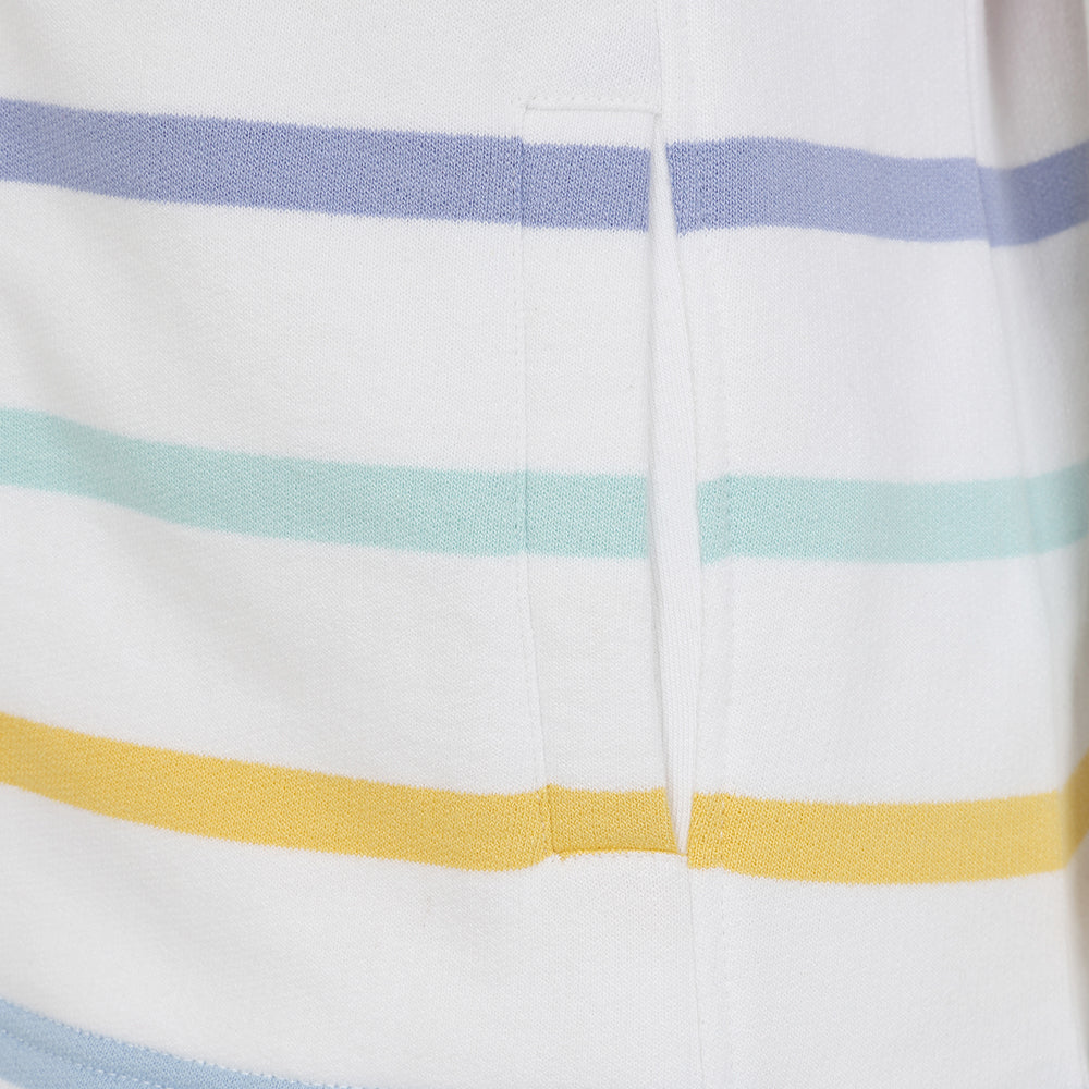Lazy Jacks Women’s Full Zip Striped Sweatshirt LJ32