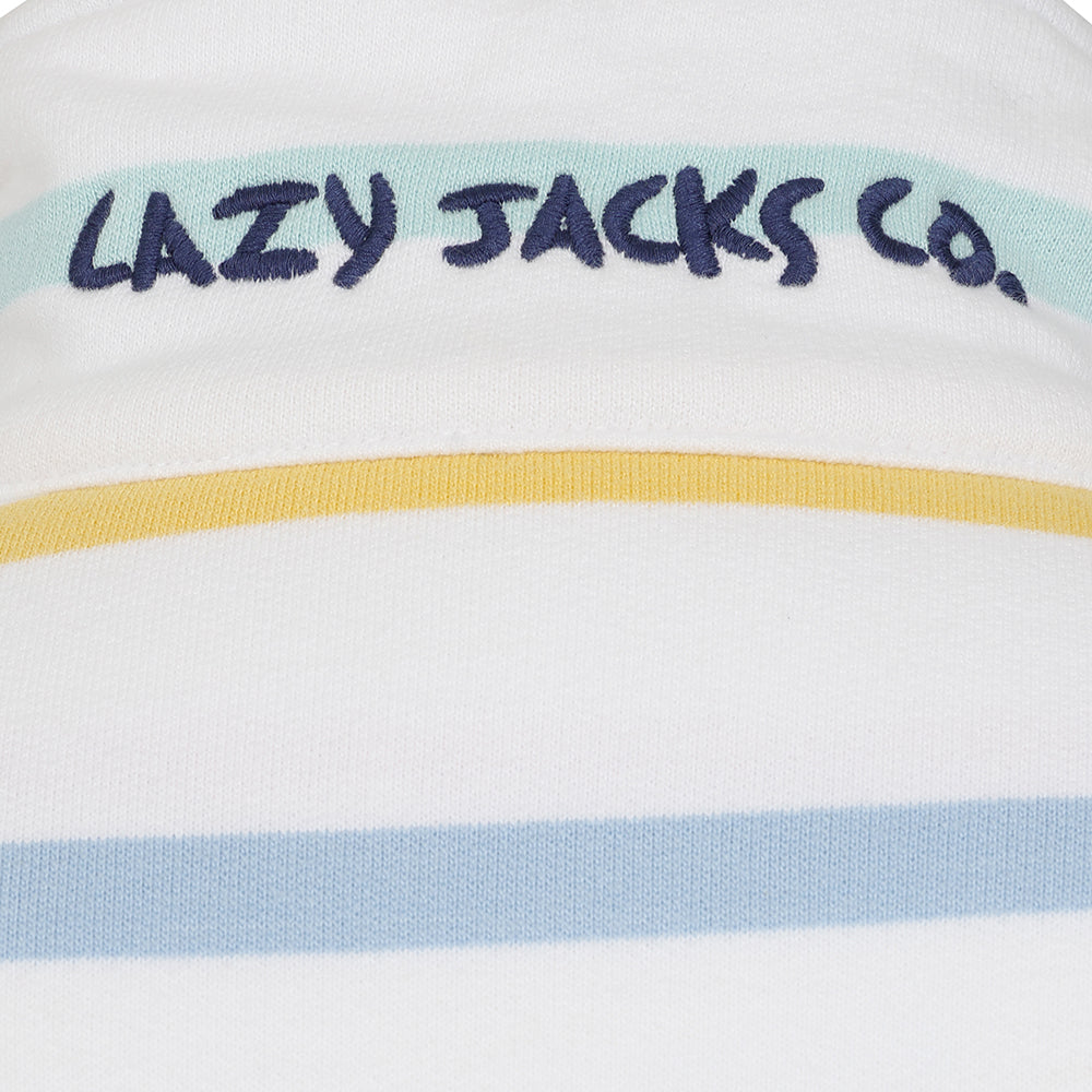 Lazy Jacks Women’s Full Zip Striped Sweatshirt LJ32