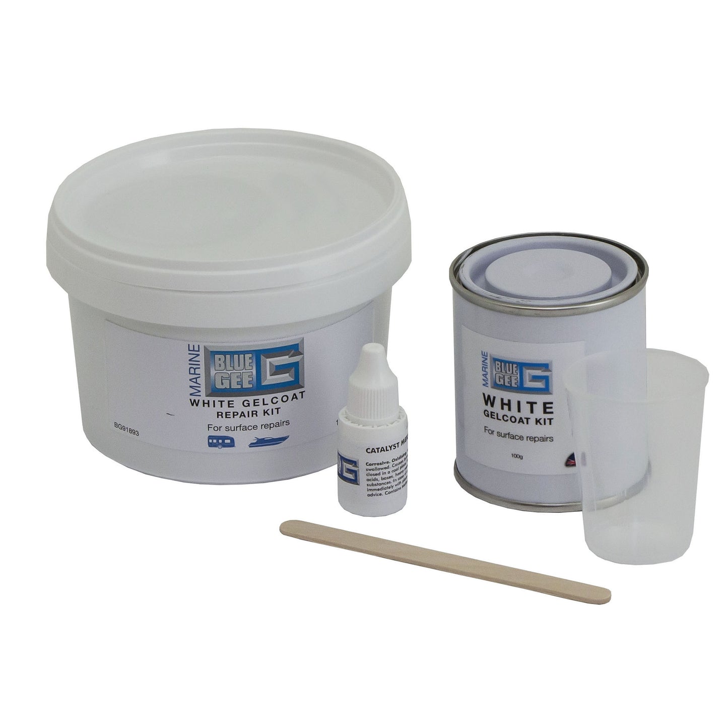 Blue Gee White Gelcoat Kit 100g