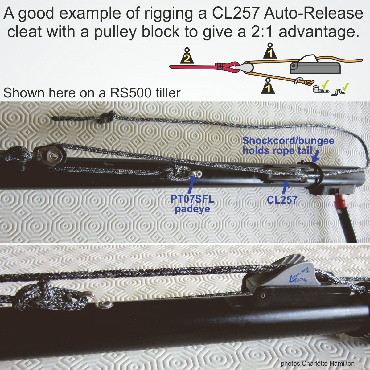 Clamcleat CL257 Auto-Release Racing Mini