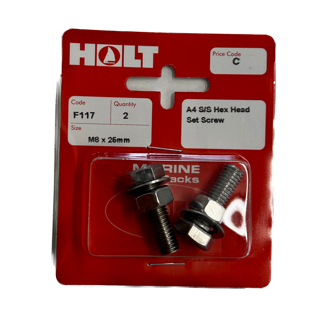 Holt Marine Pre Pack Hexagon Set Screw