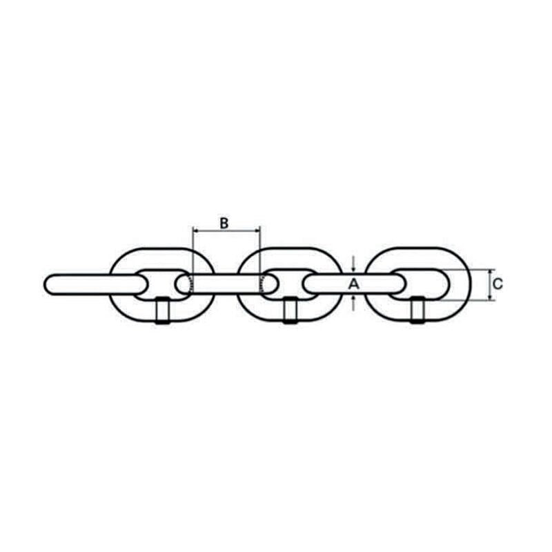 Waveline Calibrated Hot Dip Galvanised Chain