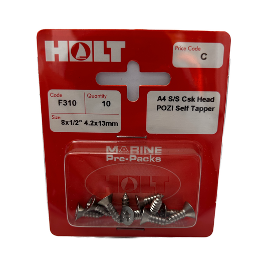 Holt Marine Pre Pack Countersunk Pozi Self Tapper