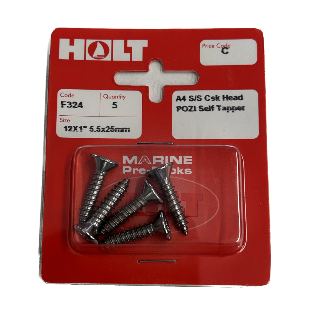 Holt Marine Pre Pack Countersunk Pozi Self Tapper