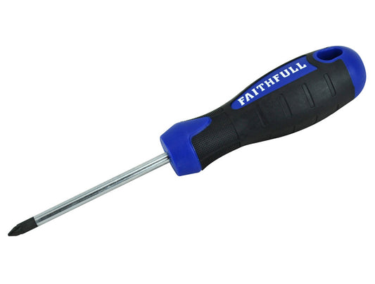 Faithfull Soft Grip Screwdriver - Pozidrive