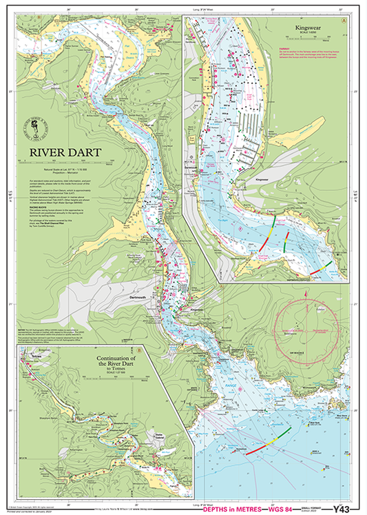 Imray Y43 River Dart Chart