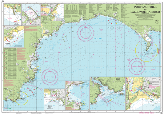 Imray C5 Portland Bill to Salcombe Harbour Chart