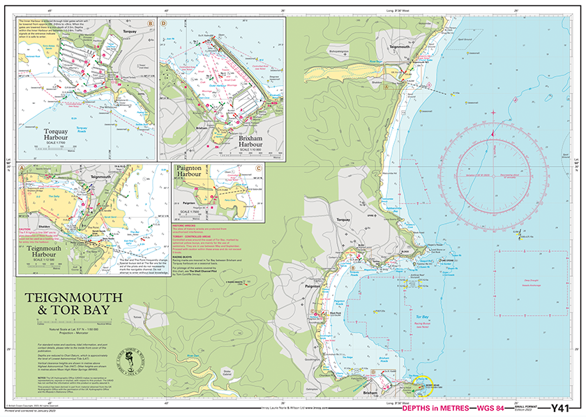 Imray Y41 Teignmouth and Tor Bay Chart