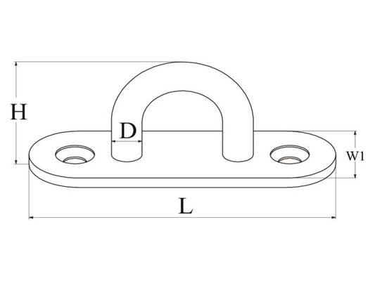 Talamex Stainless Eye Plate
