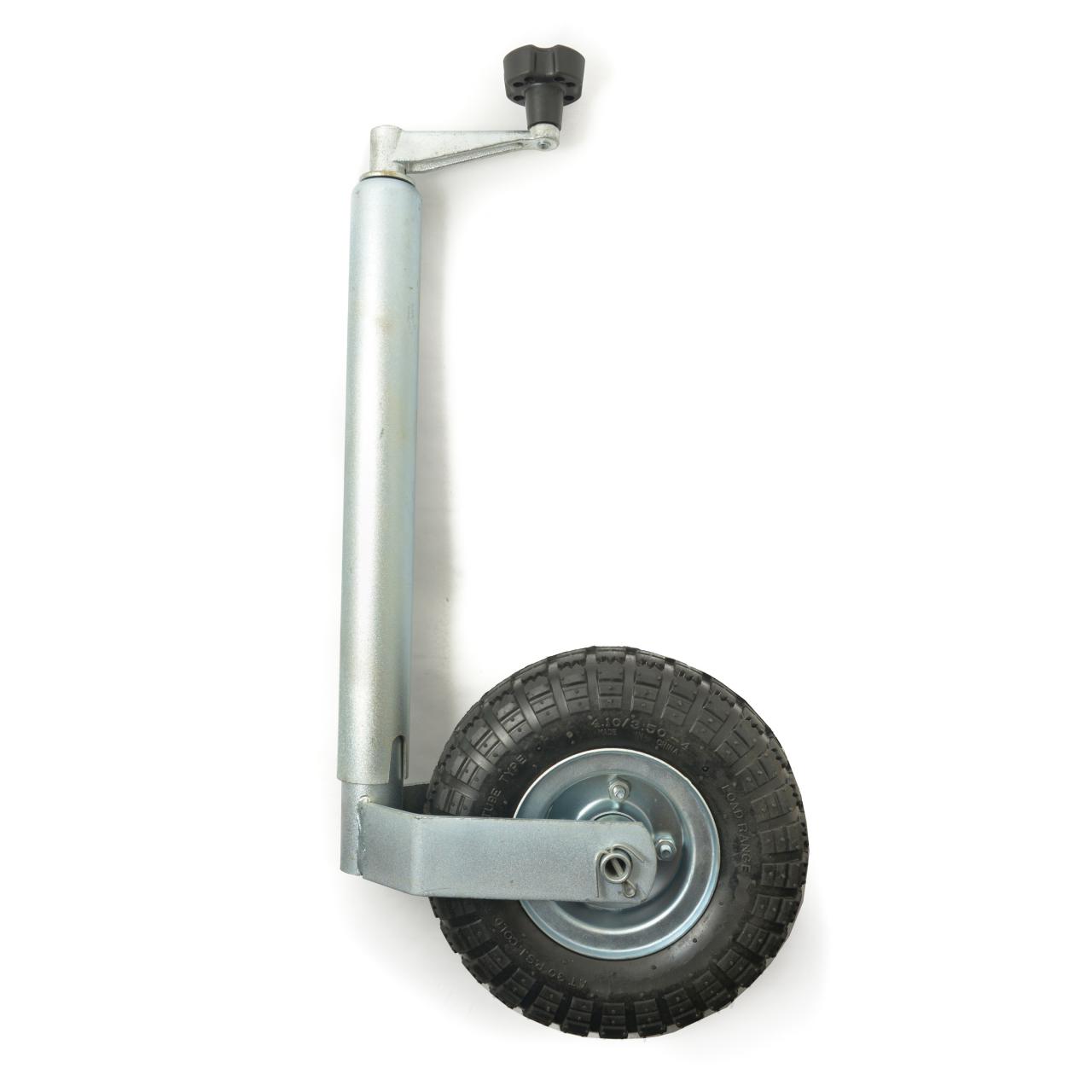 TT Telescopic Jockey Wheel 48mm Diameter Pneumatic Wheel & Steel Rim
