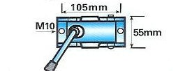 Pressed Steel 48mm Clamp - For Trailer Jockey Wheel