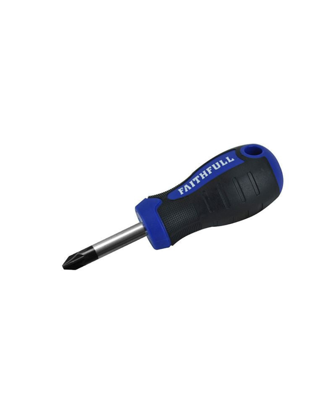 Faithfull Soft Grip Stubby Screwdriver - Pozidrive