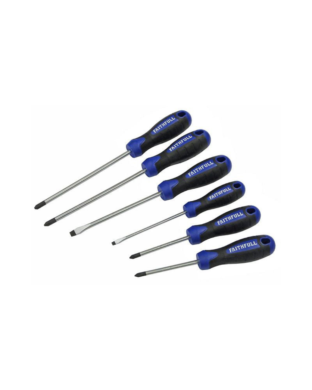 Faithfull Soft Grip Screwdriver Boxed Set 6 Pack