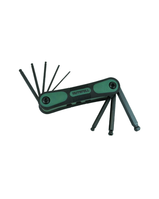 Faithfull Imperial Folding Ball End Hexagon Key Set (9 Piece)