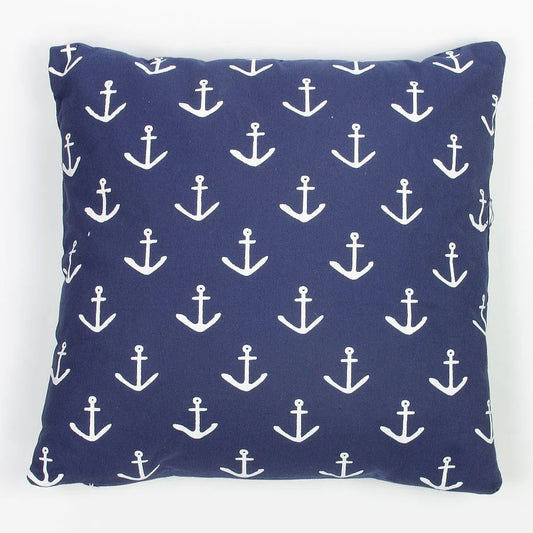 Anchors Cushion, navy, 40x40cm