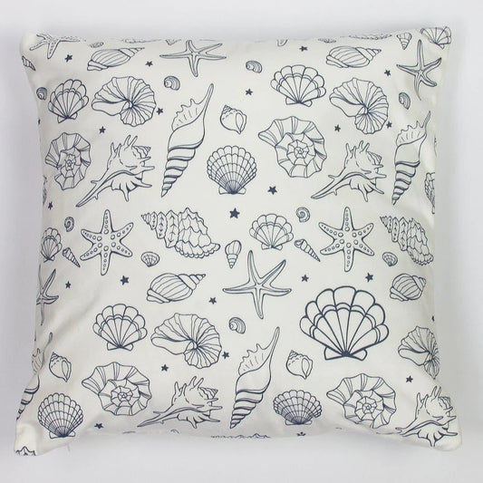 Seashells Cushion, white, 40x40cm