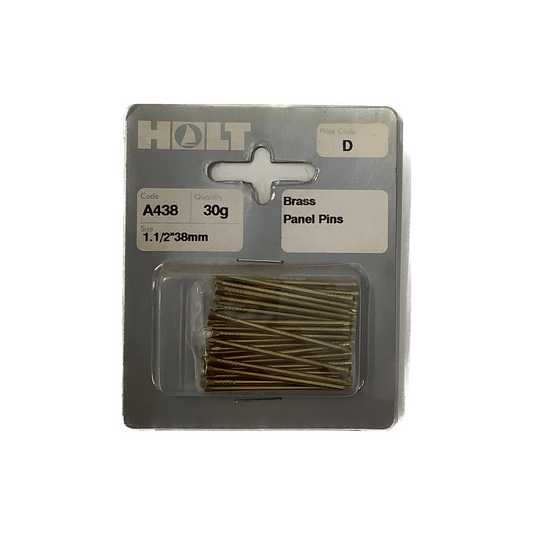 Holt Brass Panel Pins 30g A438